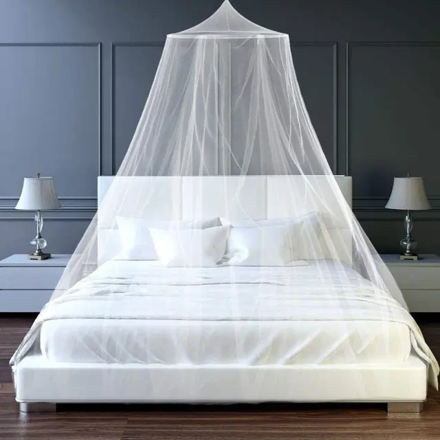 Polyester Double Bed Mosquito Net, White
