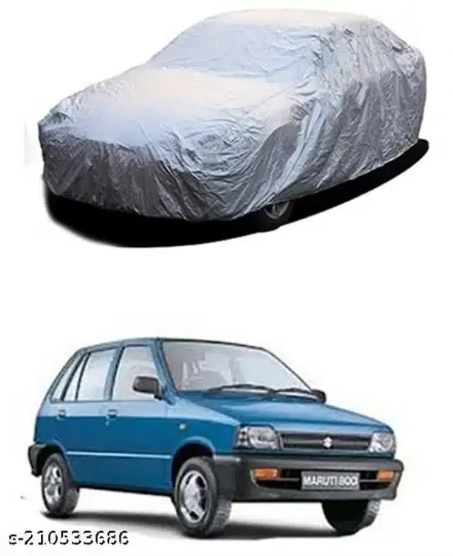 Taffeta Waterproof Car Cover for Maruti Suzuki 800, Multicolor
