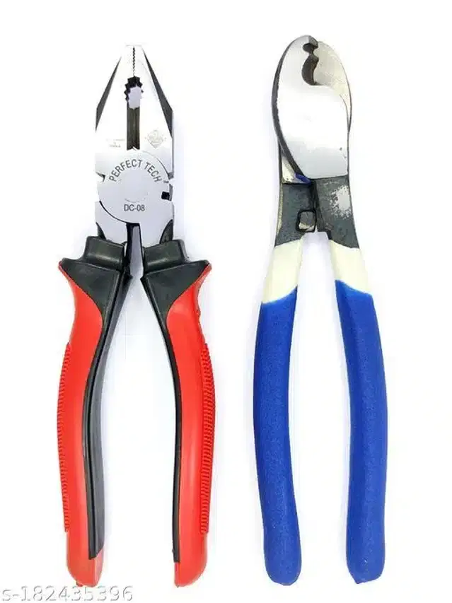 Plier & Cable Cutter, Set of 2, Red & Blue