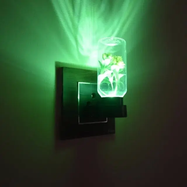 0.5W LED Night Lamp with Plug | Low Power | Decorative | For Living Room & Mandir [Pack of 2]