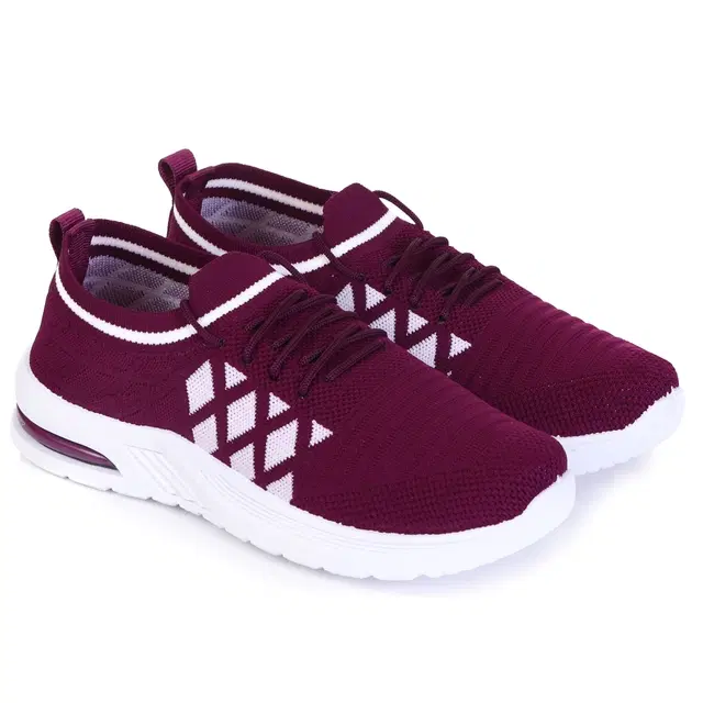 Womens Sport Shoes for Women, Maroon (5)