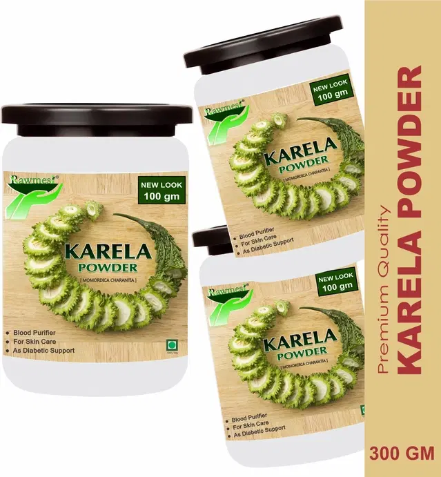 Pure Ayurvedic Organic Karela Powder, 100 g, Pack of 3