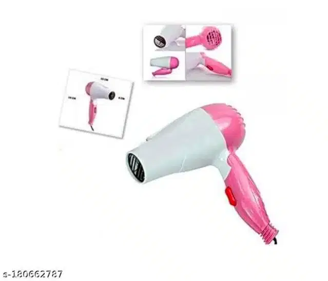 Premium Hair Dryer, White & Pink