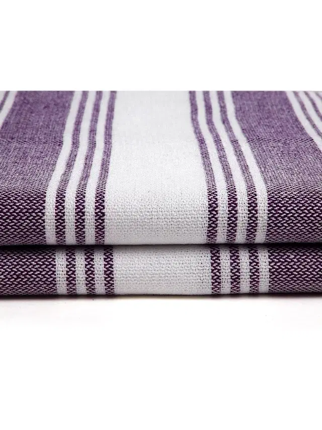 Cotton High Absorbent Bath Towels, Purple, Pack of 2