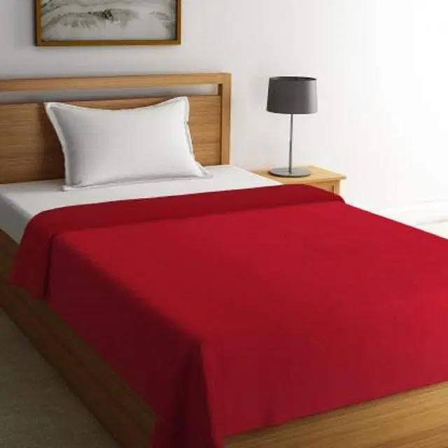 Fleece Blanket, Red, 60x90 Inches