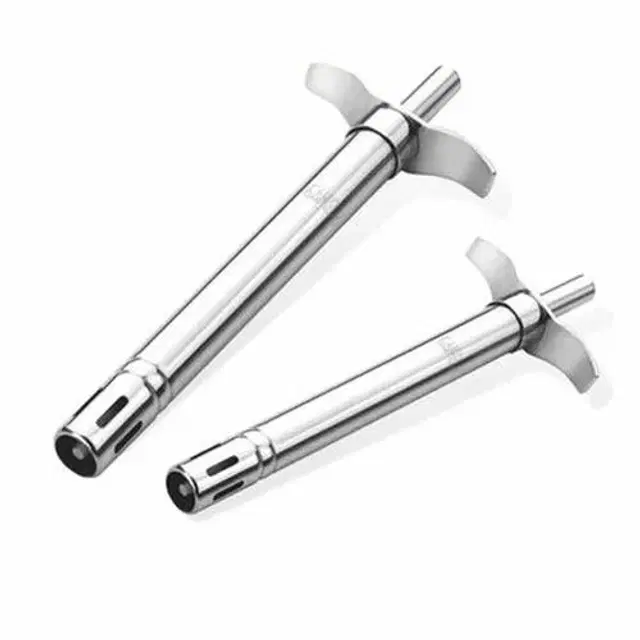 Stainless Steel Gas Stove Lighter, Silver, Pack of 2