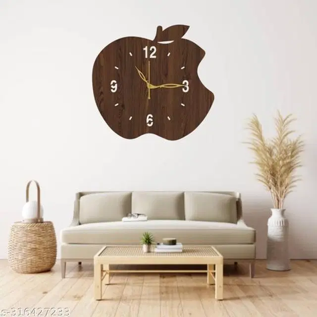 Wooden Wall Clock, Brown