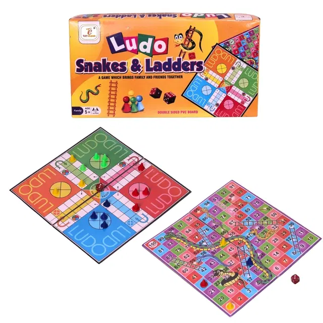 Toy Cloud 2-in-1 Ludo and Snakes & Ladders Board Game