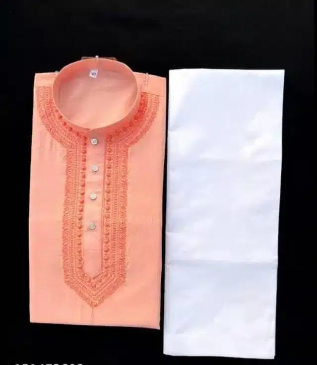 Peach & White