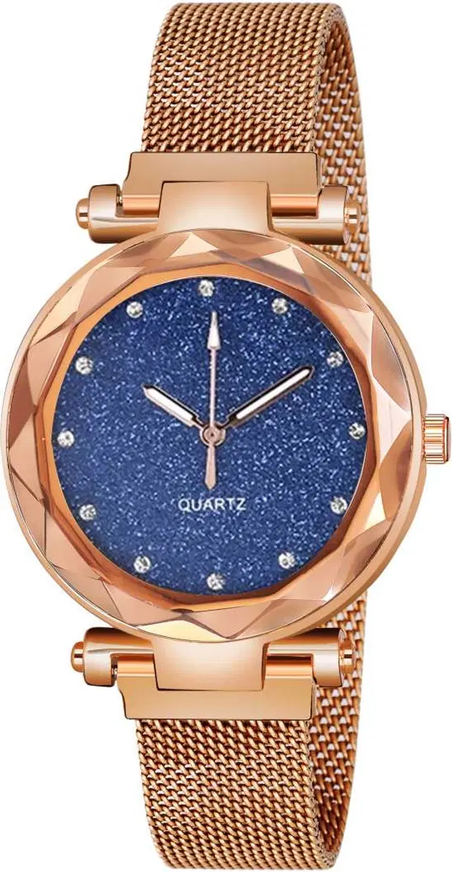 Metal Strap Analog Watch for Women & Girls (Multicolor)