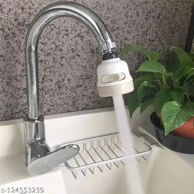 360 Degree Movable & Adjustable Faucet, White