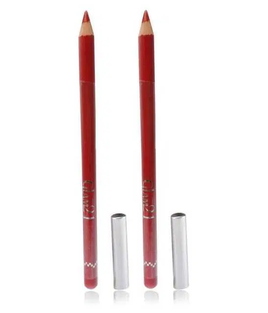 Lenon Makeup Accessory Glam 21 Lip Liner Pencil Rodeo, Red, 2 g, Pack of 2, D105