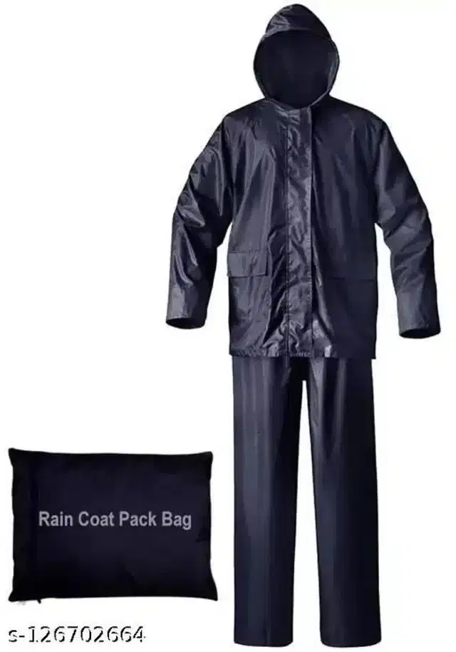 Raincoats for Men, Black, L, Set of 1