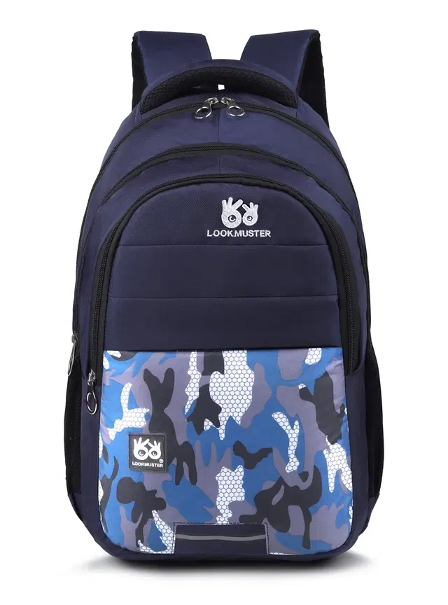 Polyester Backpack for Men & Women, Navy Blue