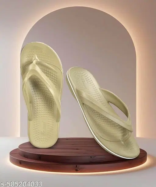 Paragon EVA Flip-flops for Men (Beige, 7)