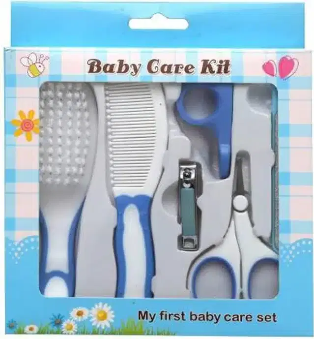 Manicure & Pedicure Kit for Kids, Blue & White, Set of 6