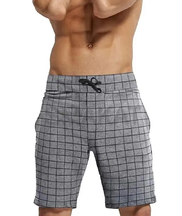 Cotton Shorts for Men (Grey, 30)