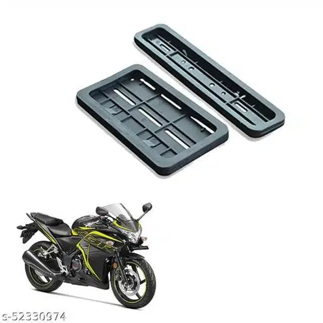 Bike Number Plate Frame for Honda CBR 250R, Black, Set of 2