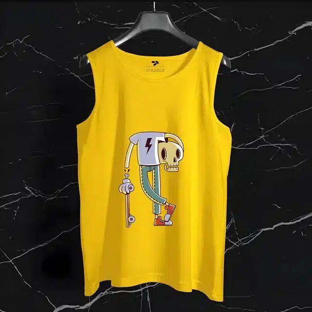 Vest for Men (Yellow, XL)