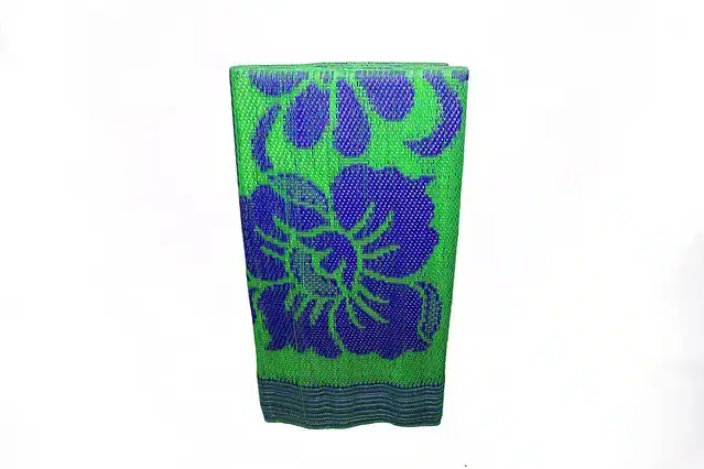 Multipurpose Plastic Chatai, Green & Blue, 6x6 feet