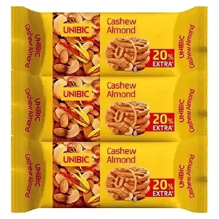 Unibic Cashew Badam Cookies 3X50 g (Set of 3)
