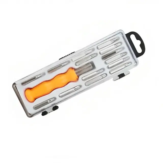 Stainless Steel 15 in 1 Screwdriver Tool Kit, Multicolor, Set of 1