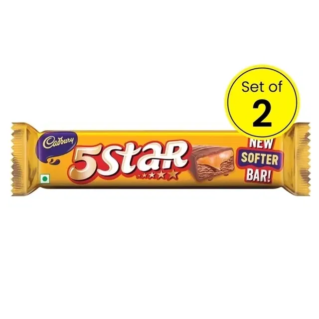 Cadbury 5 Star Chocolate Bar 2X35.2 g (Pack of 2)