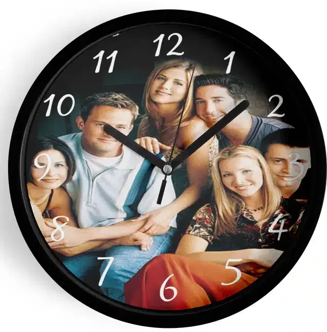 Analog Wall Clock for Home, Multicolor, 7 Inches