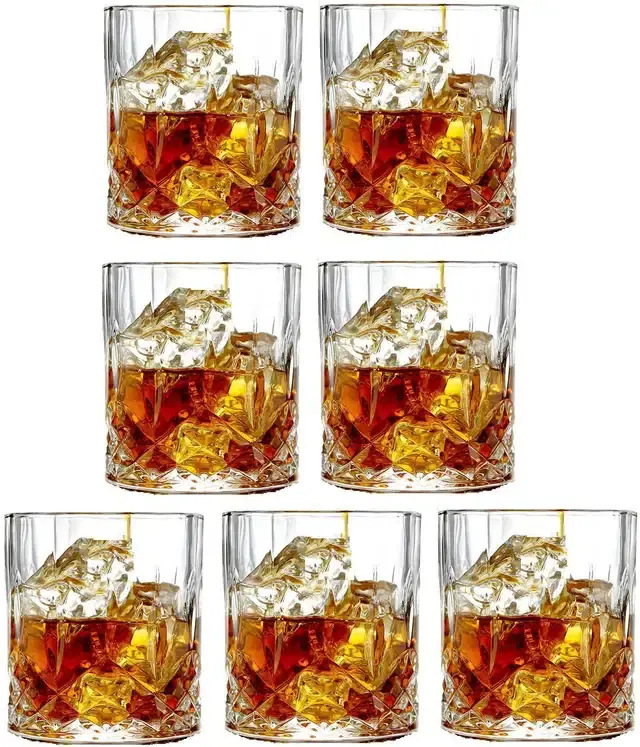 Liquor cum Cocktail Glasses, Transparent, 200 ml, Pack of 7
