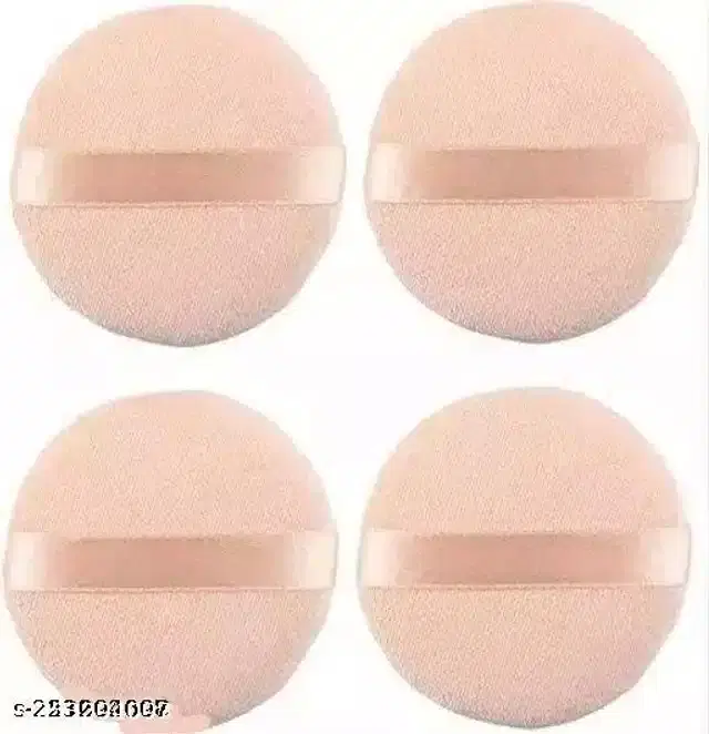 Powder Puff, Beige, Pack of 4