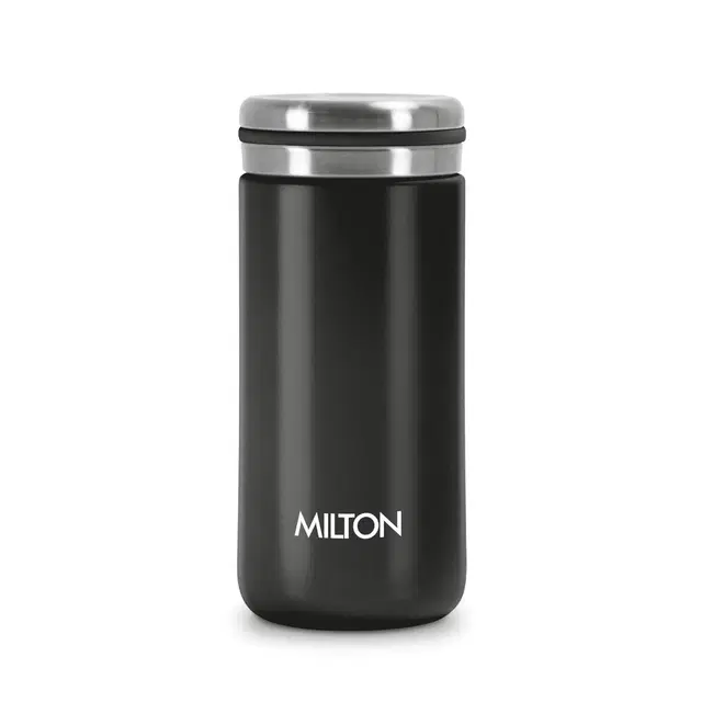 Milton Shiny 200 Thermosteel Water Bottle 190 ml, Long Hours Hot and Cold I Leak Proof Lid, ISI Certified I Vacuum Insulated I for Office, Gym, School I Blue