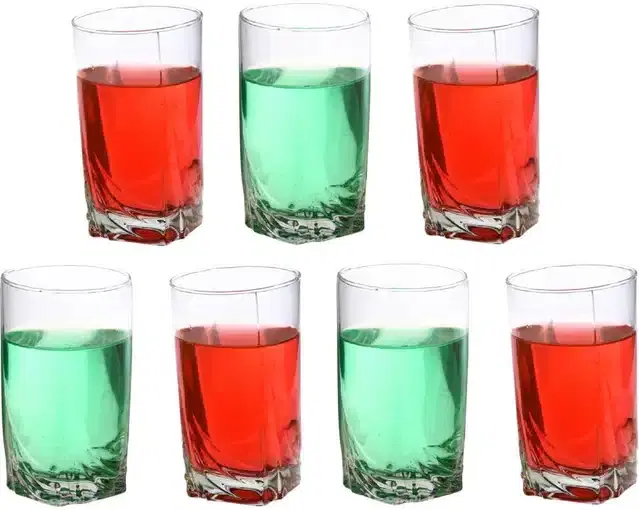 Liquor cum Cocktail Glasses, Transparent, 300 ml, Pack of 7