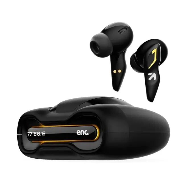 Goboult Astra Truly Wireless In Ear Earbuds With 48h Playtime, Built-In App Support, 45ms Low Latency Gaming, 4 Mics Enc, Breathing LEDs,13mm Bass Drivers, Tws Ear Buds