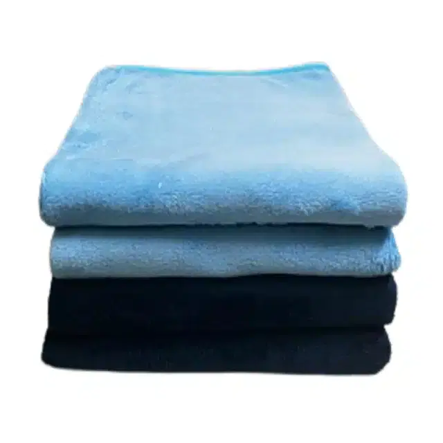 Cotton Hand Towel, Pack of 4, Blue, L