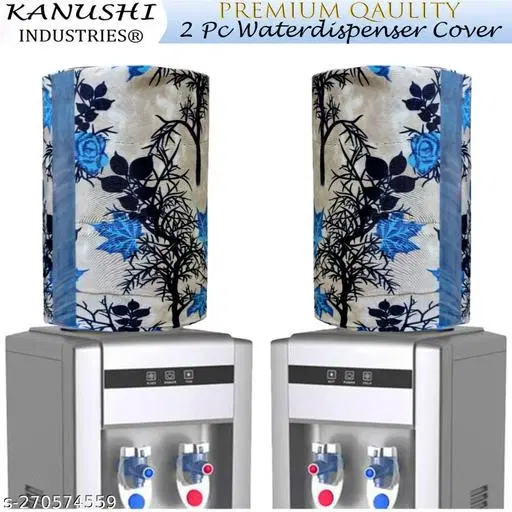 KANUSHI Industries® 2 Pc Water Dispenser Bottle Cover with Water Level Indication 20 L (WD-BLUE-SHUB-2PC)