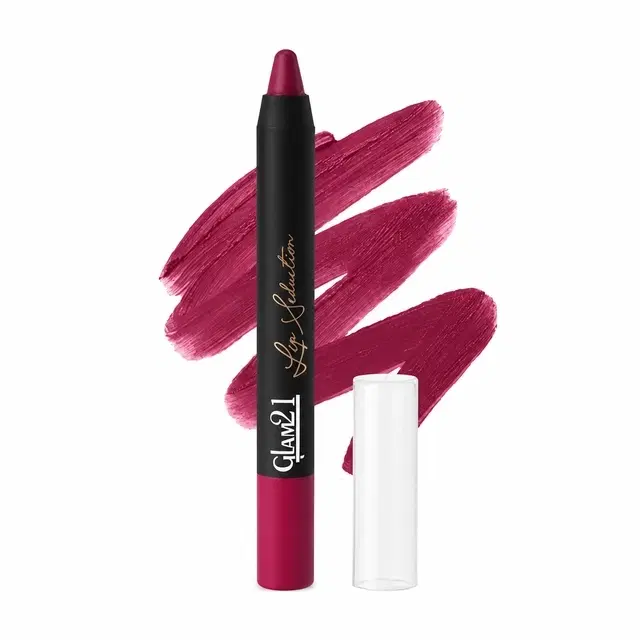 Glam21 Lip Seduction Non Transfer Crayon Lipstick, Pink Charm, 2.8 g