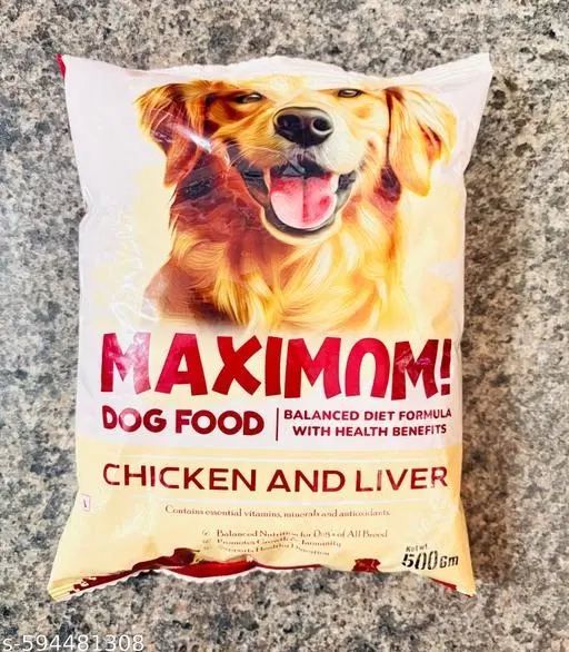 Maximum Dog Food Chicken & Liver 500gm