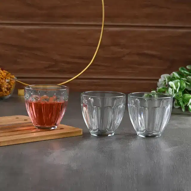 Liquor cum Cocktail Glasses, Transparent, 150 ml, Pack of 3