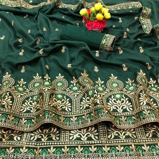 Beautiful Saree for Women (Green)