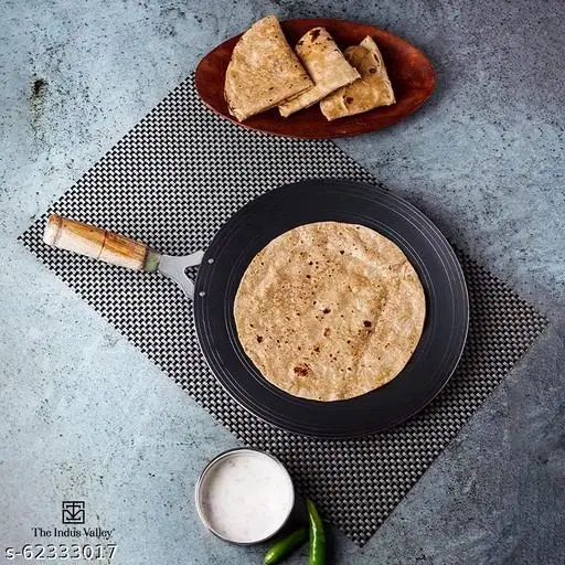 Cast Iron Tawa, Black