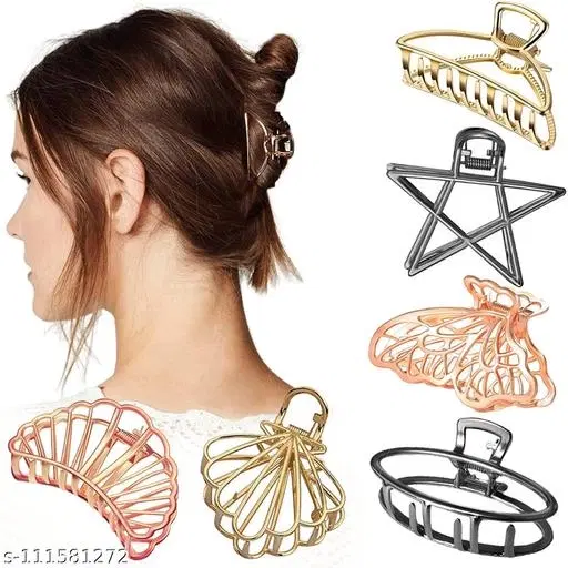 Hair Pins for Women (Black, 3 Pcs)