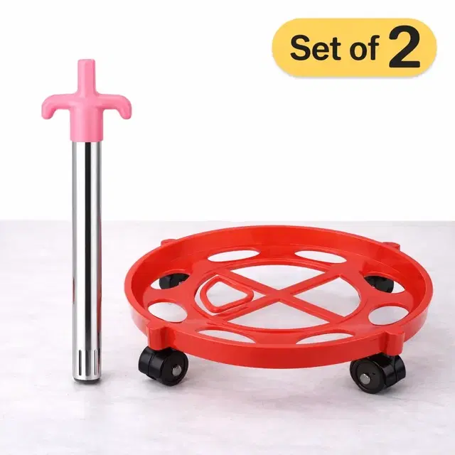 Plastic LPG Gas Cylinder Trolley With Gas Lighter