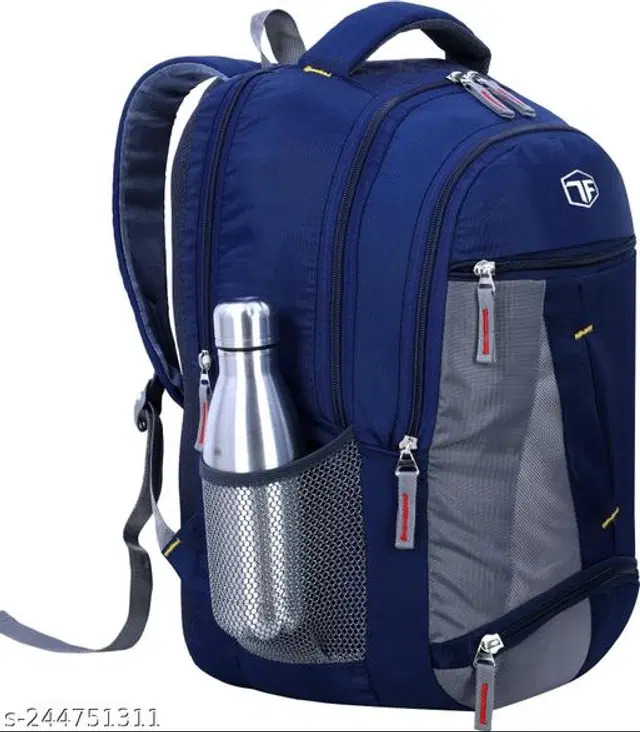 Taha Polyester Backpack for Kids, Navy Blue, 30 L