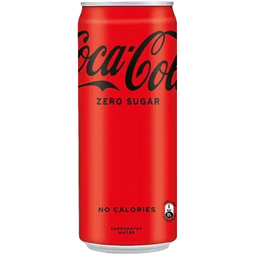 Coke Zero (No Sugar) Soft Drink, 300 ml (Can)