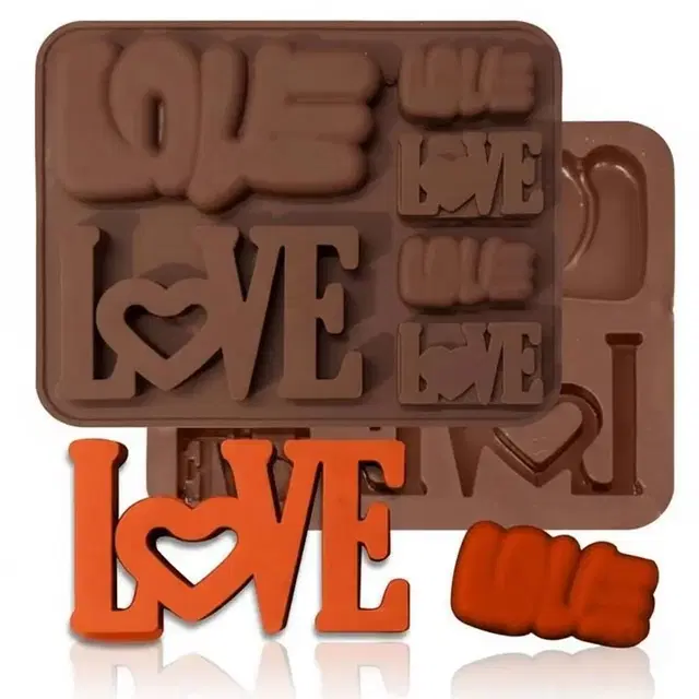 Moldberry Chocolate Bar Mould 6in1 Love MB/2028