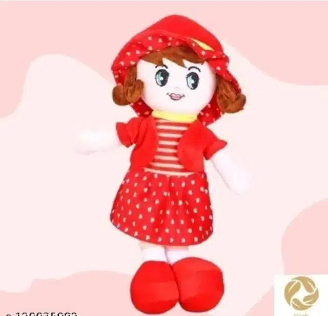 Stuffed Doll for Kids, Red