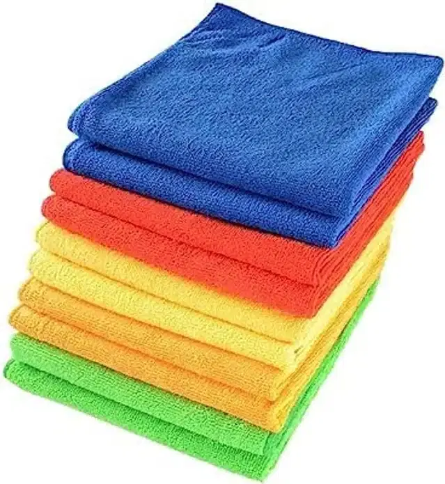 Microfiber Multipurpose Kitchen Napkins, Multicolor, Pack of 10
