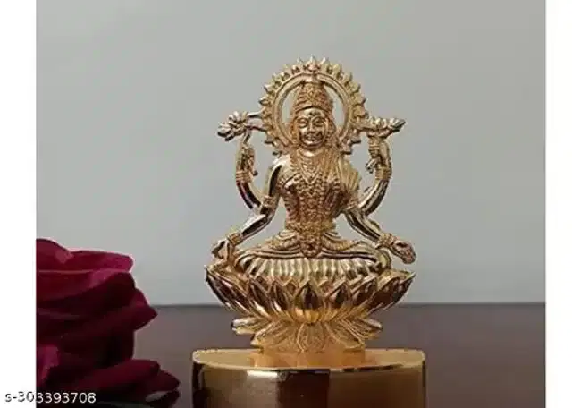Brass Laxmi ji Idol, Golden