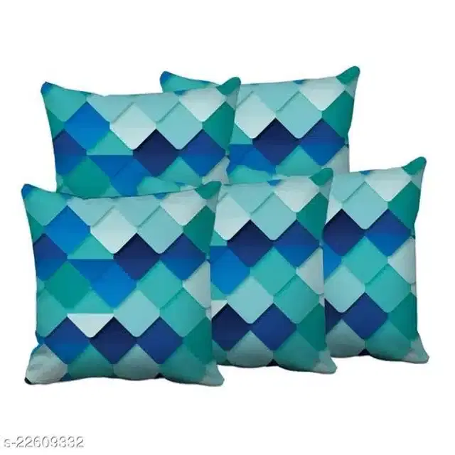 Cushion Cover for Home, Multicolor, 16x16 inches, Pack of 5