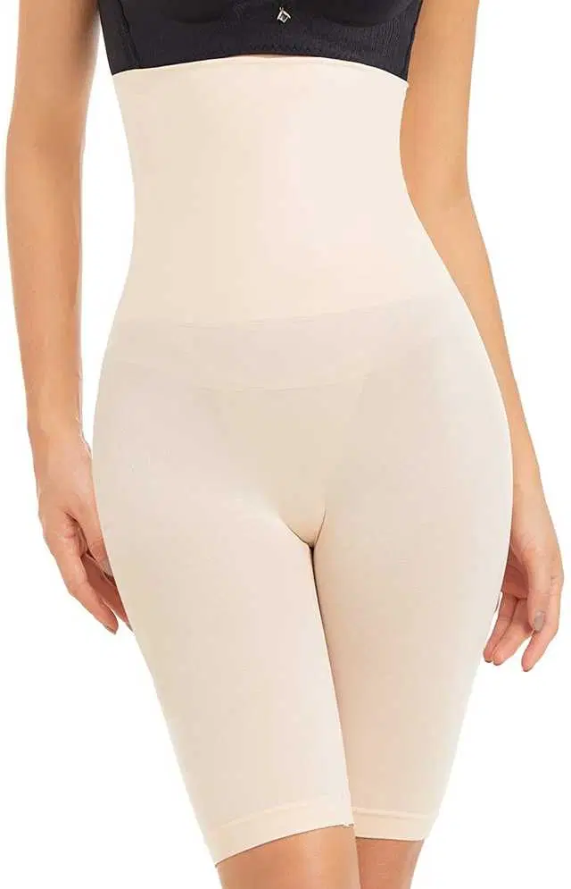 Women’s Cotton Lycra Tummy Control 4-in-1 Blended High Waist Tummy & Thigh Shapewear (S316)